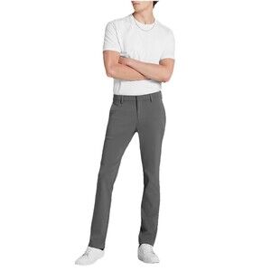 AWearness Kenneth Cole AWear-Tech Dress Pants 34x34 Slim Gray Stretch NWT